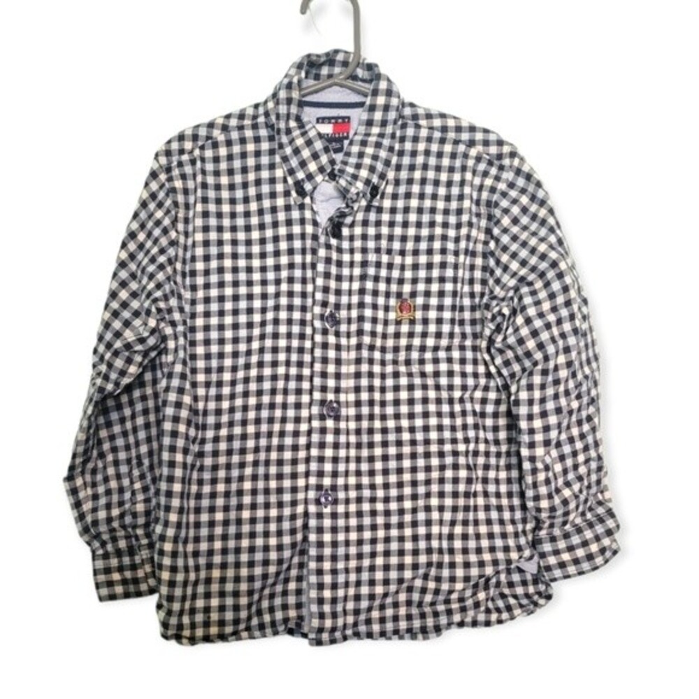 Tommy Hilfiger Boy's Plaid Button Down Shirt Size 5T